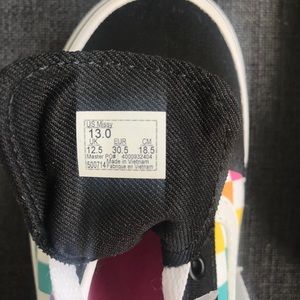 Vans rainbow checkerboard sneakers